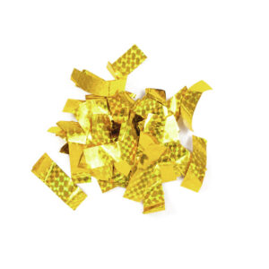 TCM FX Metallic Confetti rectangular 55x18mm, gold, laser effect, 1kg