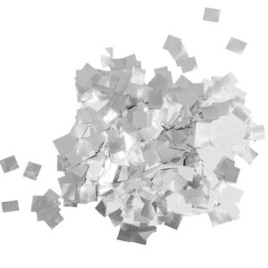 TCM FX Metallic Confetti Raindrops 6x6mm, silver, 1kg