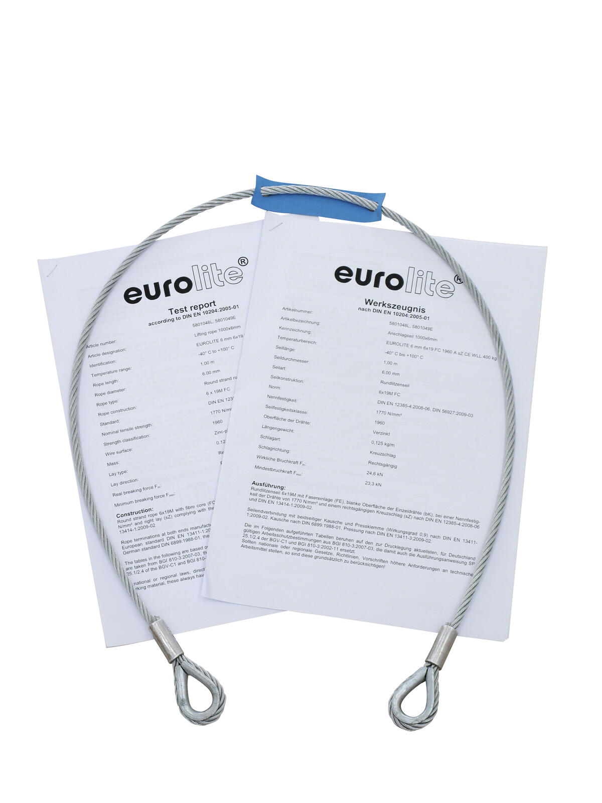 EUROLITE Safety Bond AG-15 4x1000mm up to 15kg - Image 2