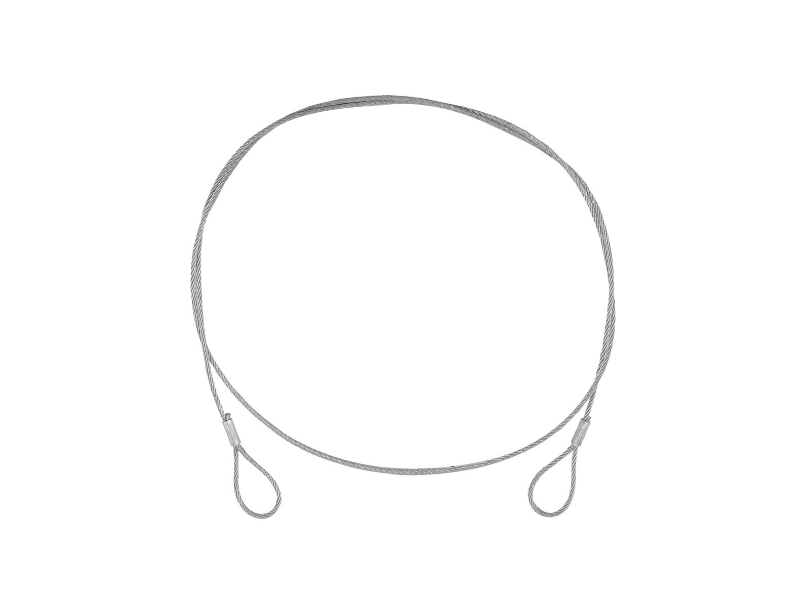 EUROLITE Steel Rope (SC) 900x3mm silver without quick link