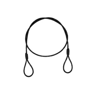 EUROLITE Steel Rope (SC) 900x4mm black without quick link