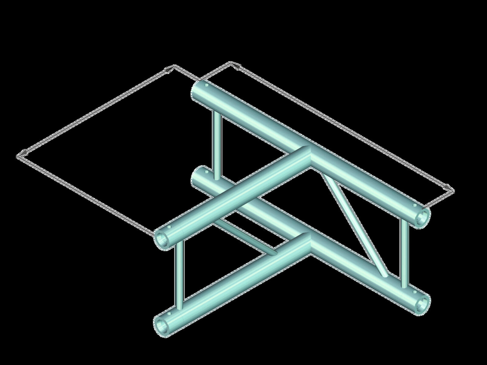 ALUTRUSS BILOCK BQ2-PAT36V 3-way T-Piece 90° - Image 2