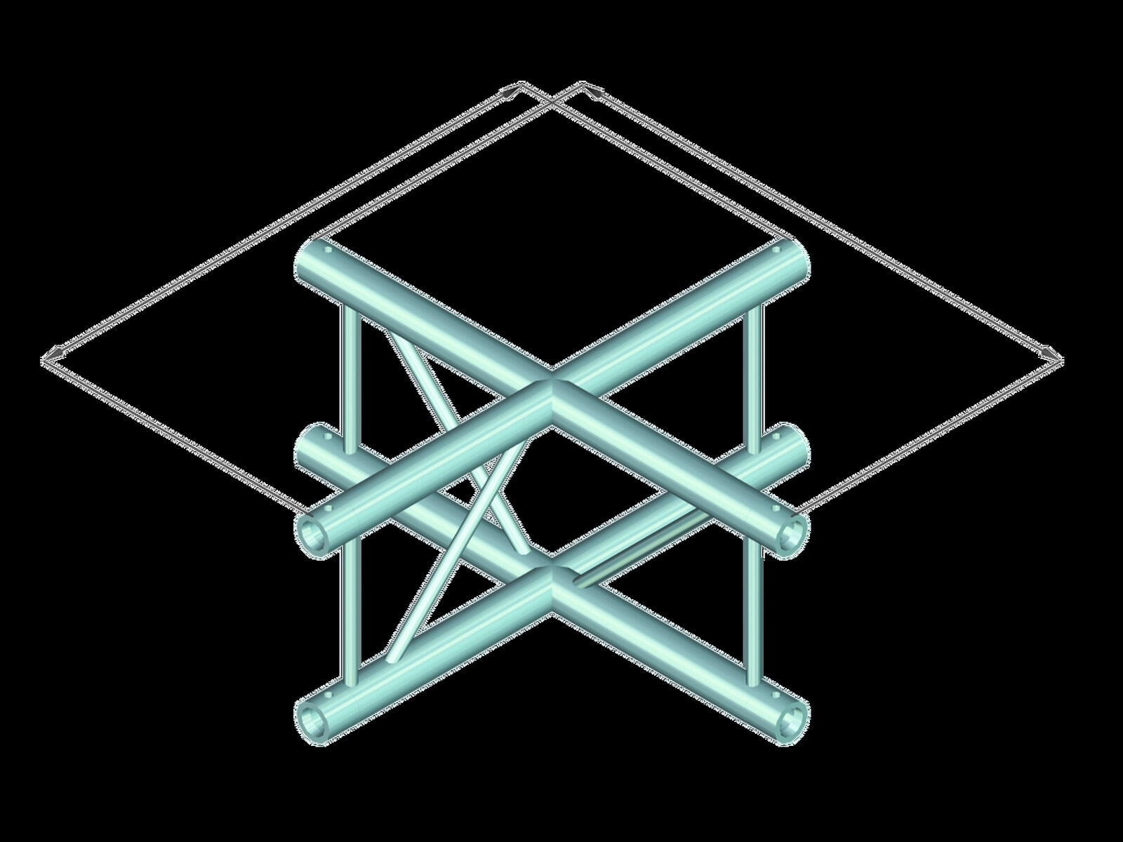 ALUTRUSS BILOCK BQ2-PAC41V 4-way Cross Piece - Image 2