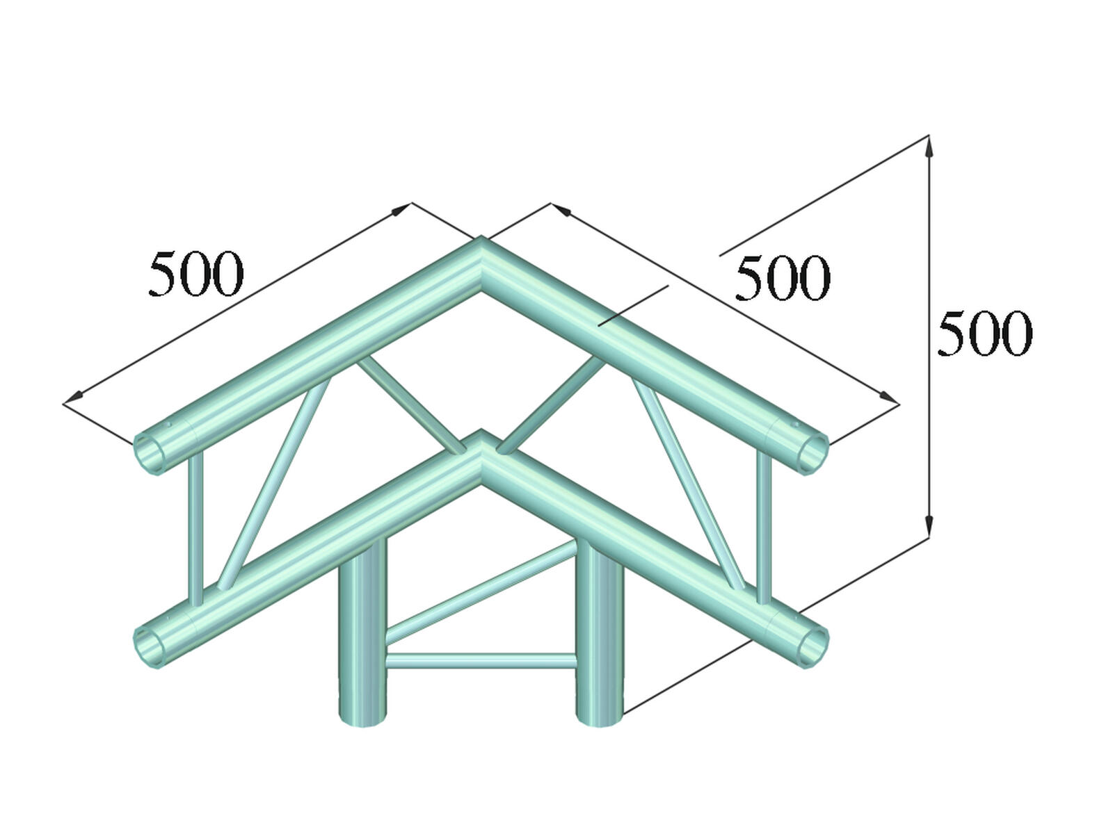 ALUTRUSS BILOCK BQ2-SPAL31V 3-way Corner 90° bk - Image 2