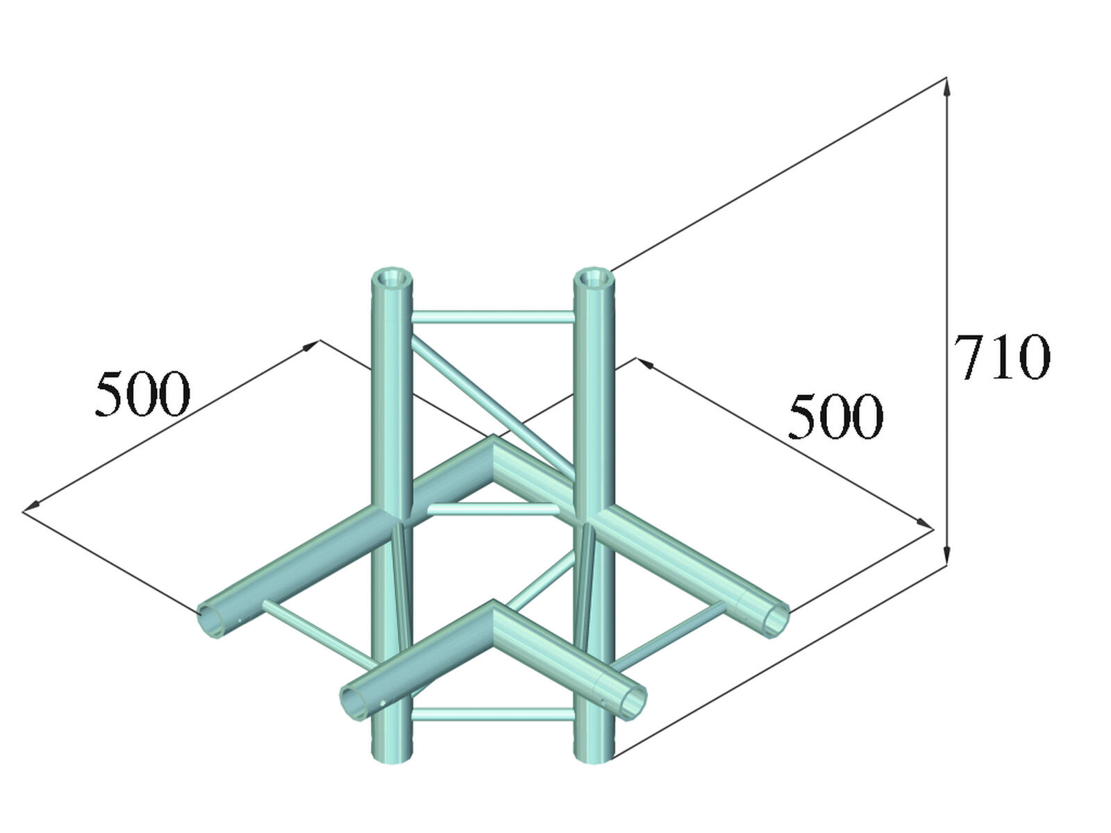 ALUTRUSS BILOCK BQ2-SPAC44H 4-way Corner bk - Image 2