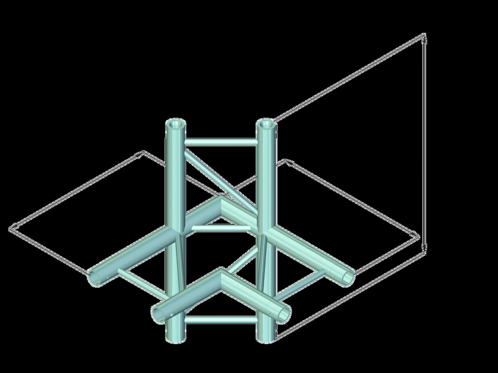 ALUTRUSS DECOLOCK DQ2-SPAC44H 4-way Corner bk - Image 3