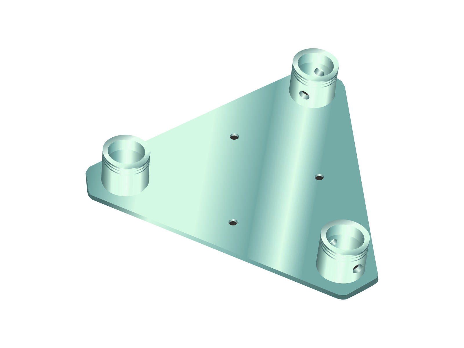 ALUTRUSS DECOLOCK DQ3-WP Wall Mounting Plate - Image 2