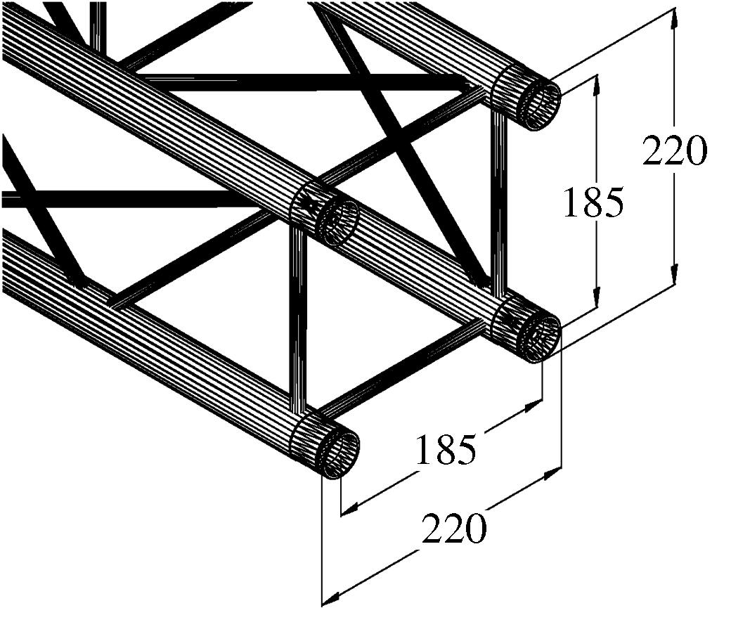 ALUTRUSS DECOLOCK DQ4-500 4-way Cross Beam - Image 2