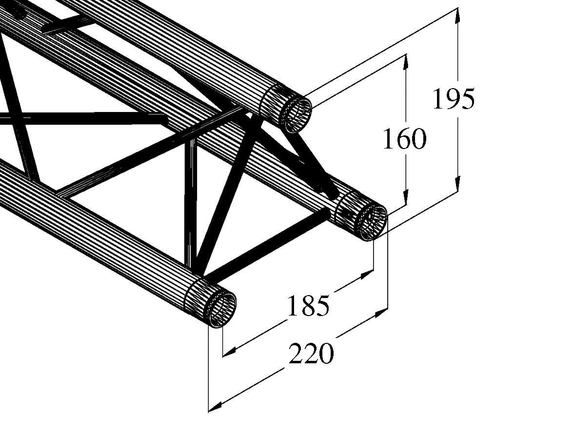 ALUTRUSS DECOLOCK DQ3-S1500 3-way Cross Beam bk - Image 2