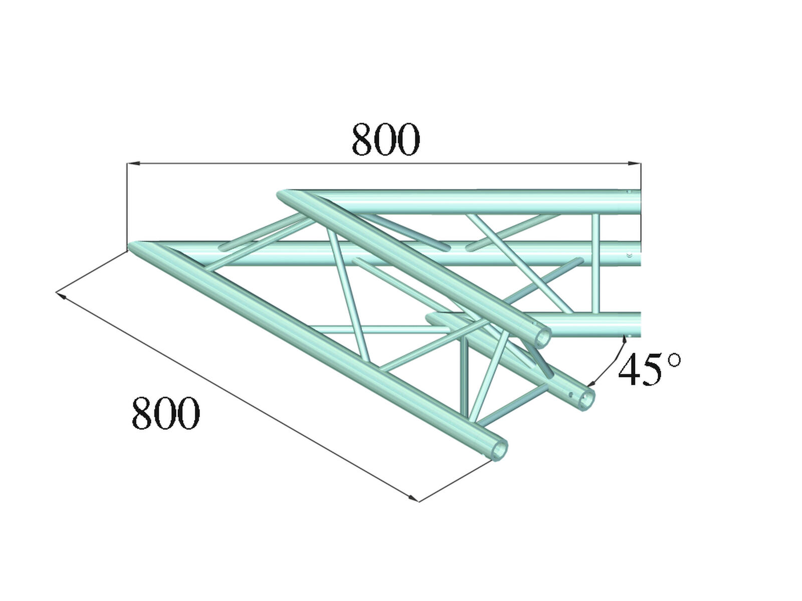 ALUTRUSS DECOLOCK DQ3-SPAC19 2-way Corner 45° bk - Image 2