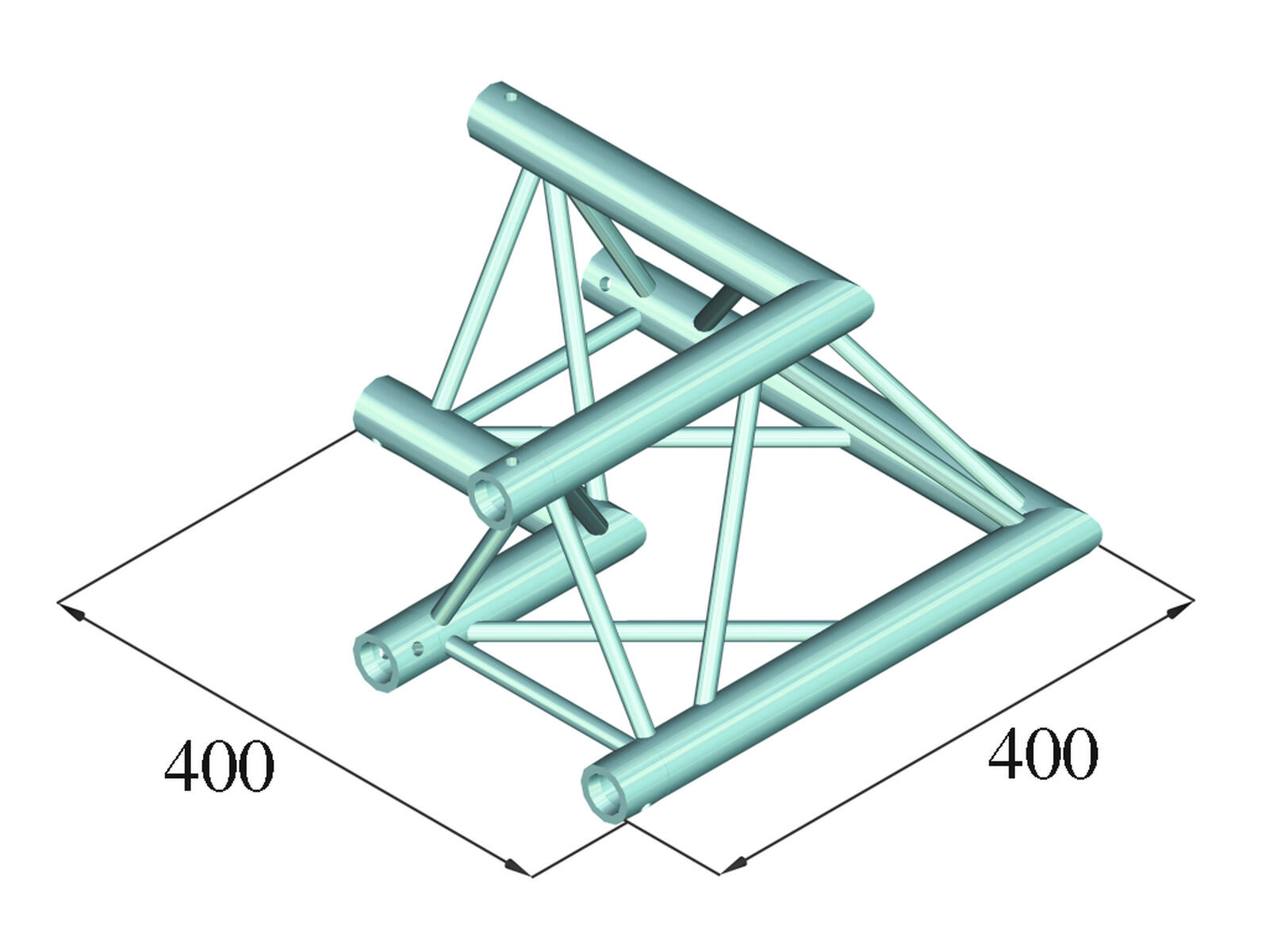 ALUTRUSS DECOLOCK DQ3-SPAC21 2-way Corner 90°´bk - Image 2
