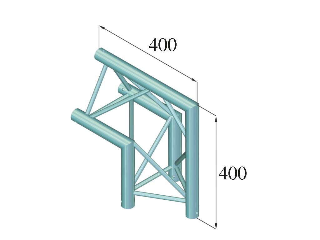 ALUTRUSS DECOLOCK DQ3-SPAC24 2-way Corner 90° bk - Image 2