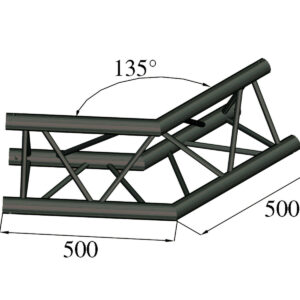ALUTRUSS TRILOCK S-PAC 23 2-way Corner 135°black