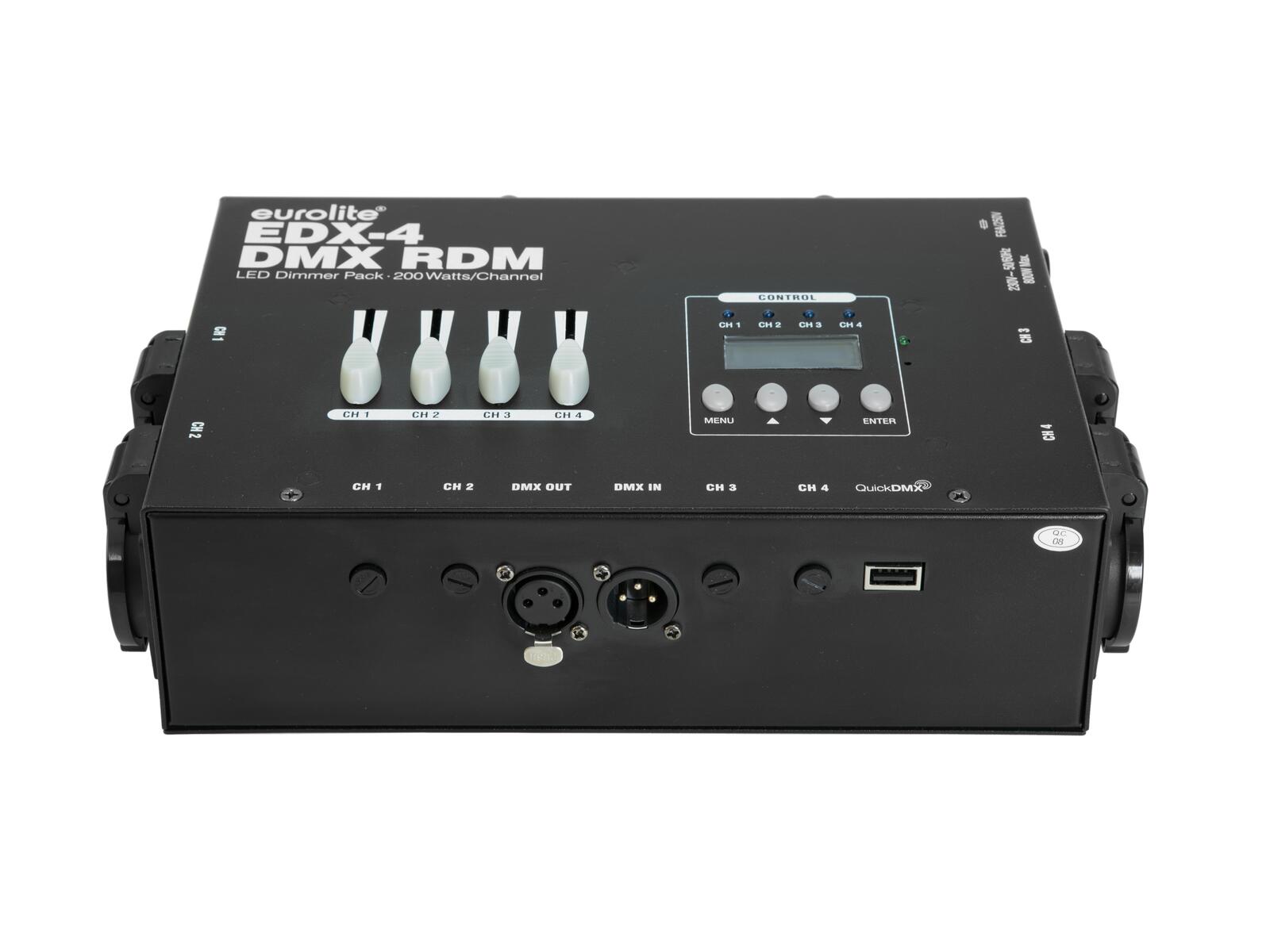 EUROLITE EDX-4 DMX RDM LED Dimmer Pack - Image 4
