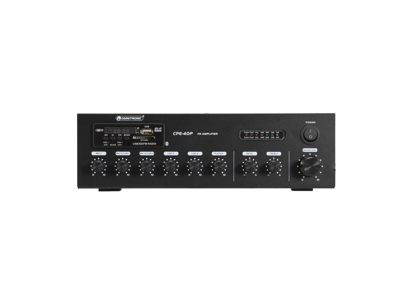 OMNITRONIC CPE-40P PA Mixing Amplifier - Image 3