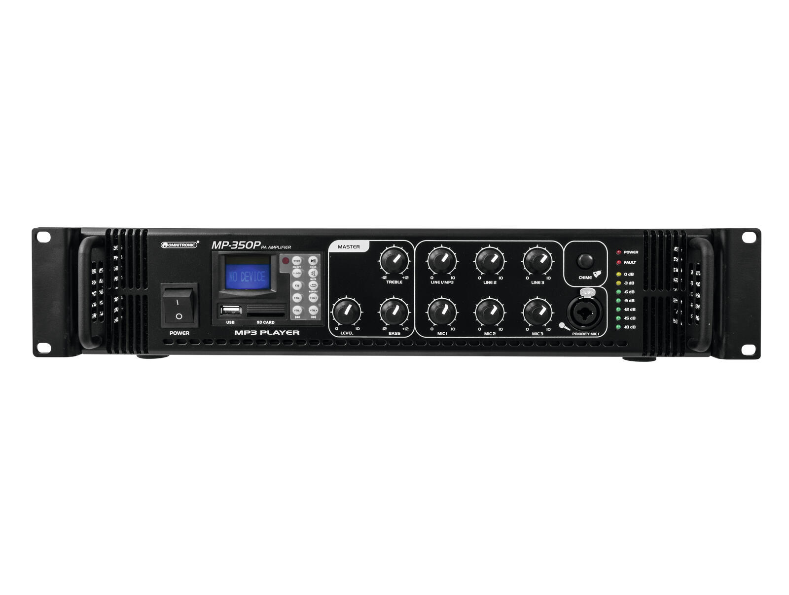 OMNITRONIC MP-350P PA Mixing Amplifier - Image 4