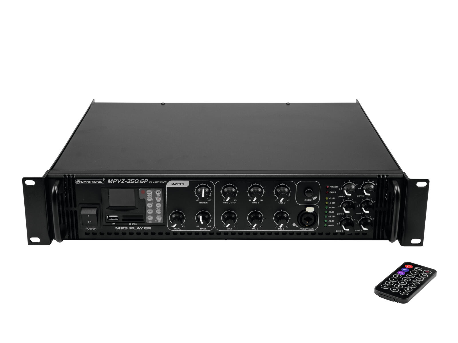 OMNITRONIC MPVZ-350.6P PA Mixing Amp
