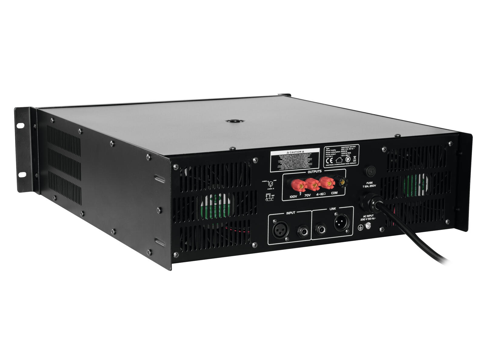 OMNITRONIC PAP-1000 PA Amplifier - Image 5