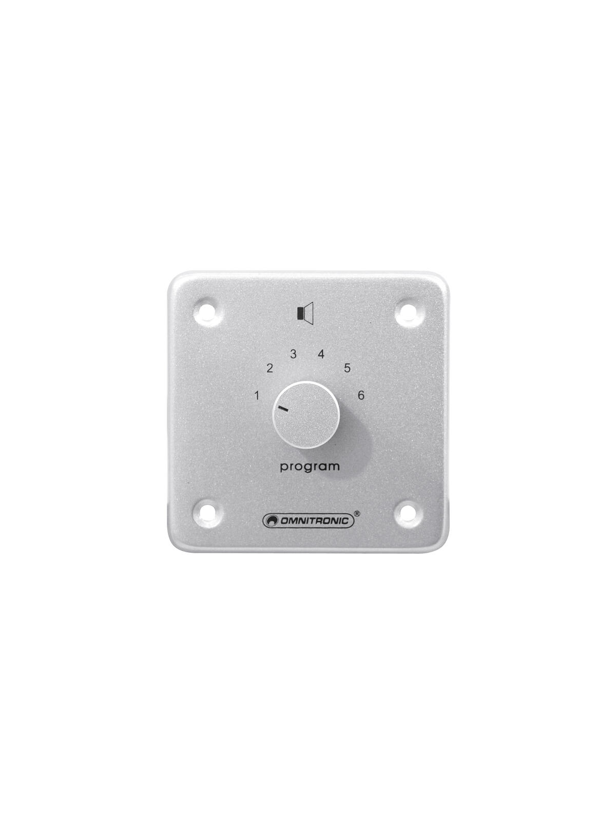 OMNITRONIC PA Program Selector mono sil