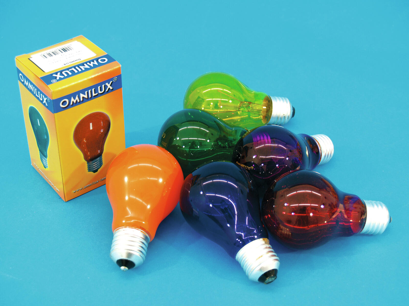 OMNILUX A19 230V/40W E-27 red
