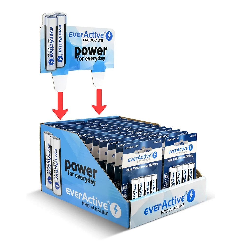 PRO ALKALINE BATTERIES LR03/AAA DISPLAY 96 PCS - Image 3