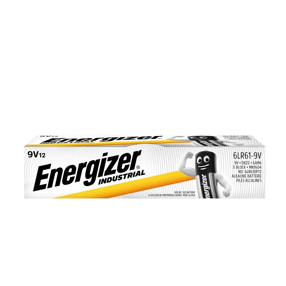 Battery Alkaline Industrial 9V /12pcs