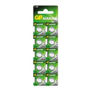 Alkaline batteries MINI GP A76/G13/AG13/L1154/LR44/157/V13GA/RW82 blister pack - 10 pcs.