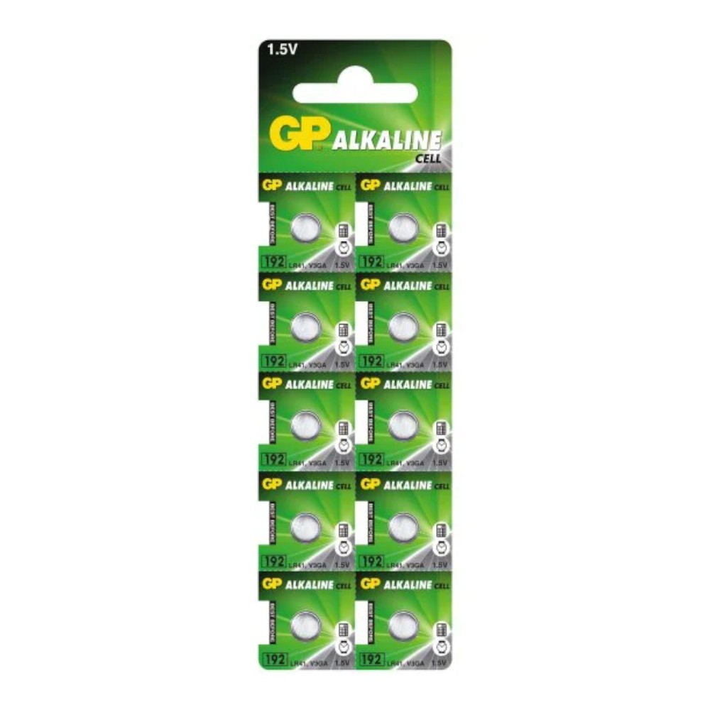 Alkaline batteries MINI GP 192/G3/AG3/L736/LR41/V3GA blister pack - 10 pcs.