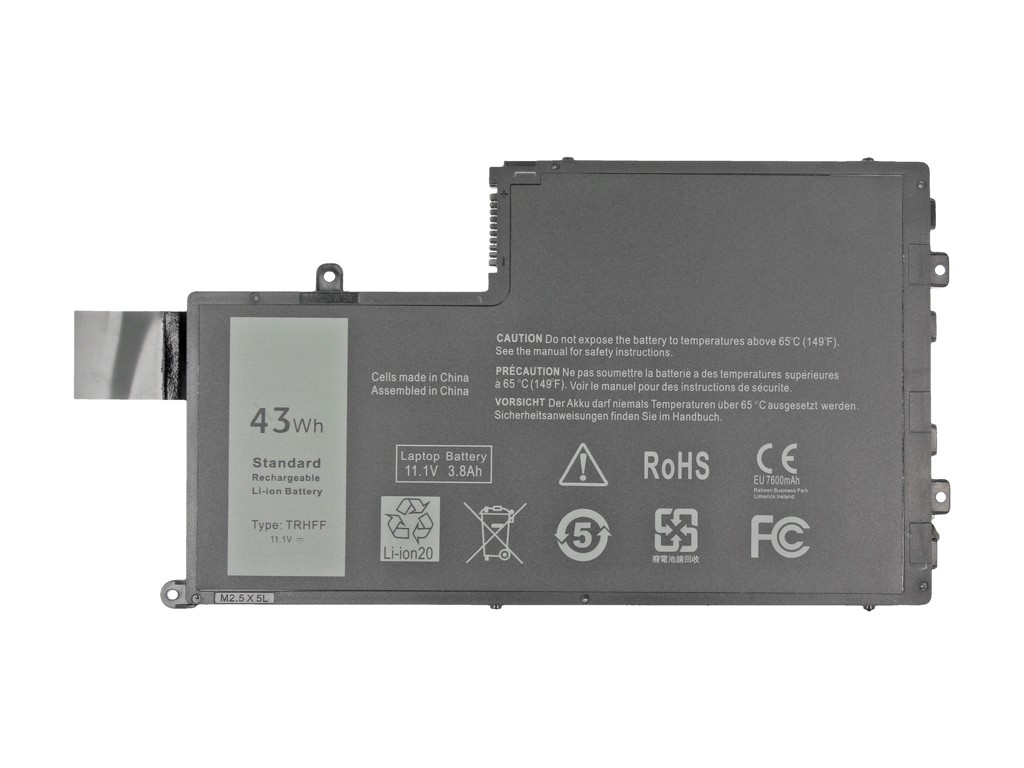 Battery for Dell Inspiron 15 (5542), 14 (5445) 3800 mAh (43 Wh) 10.8 - 11.1 Volt - Image 5