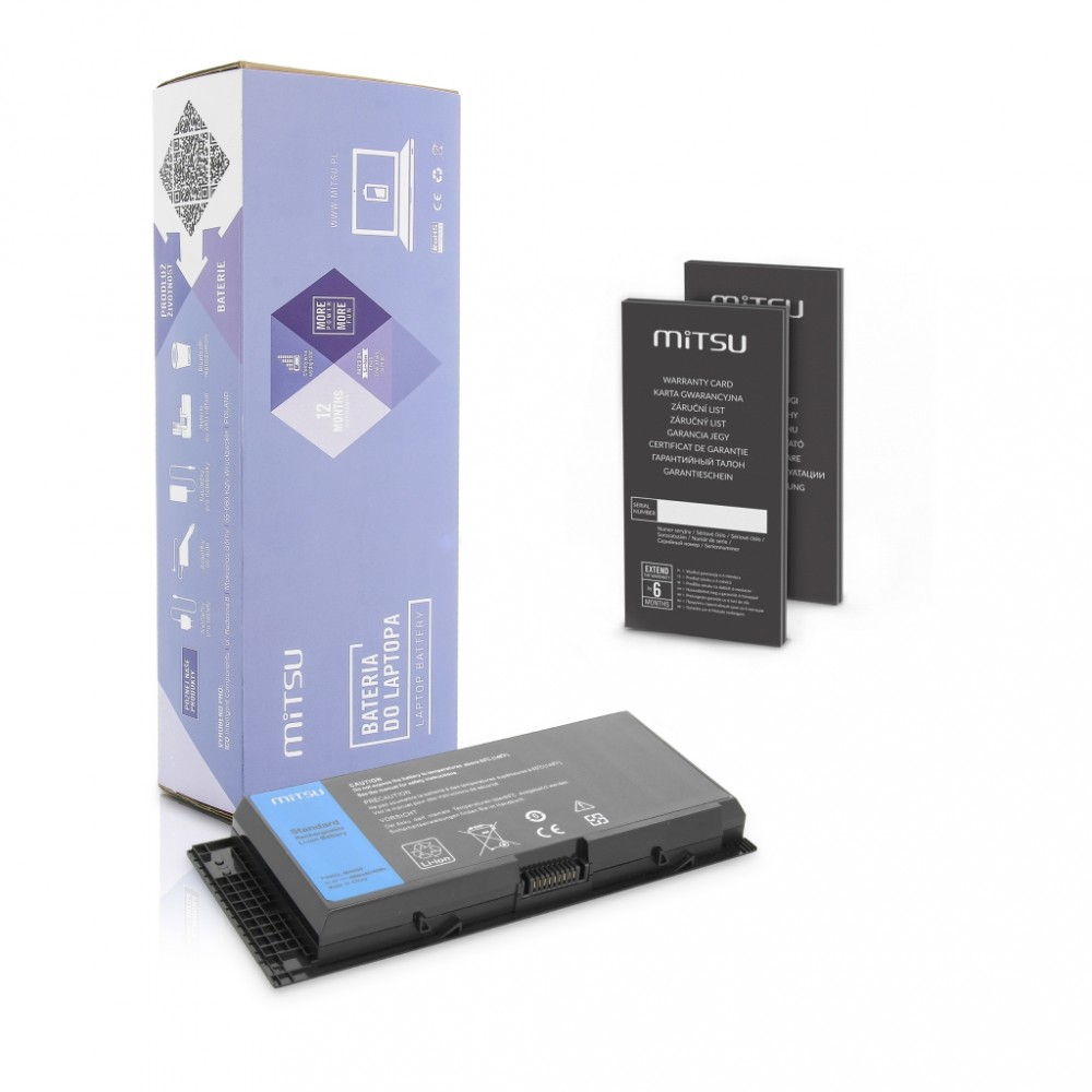 Battery for Dell Precision M6600, M6800 (4400 mAh 49 Wh)