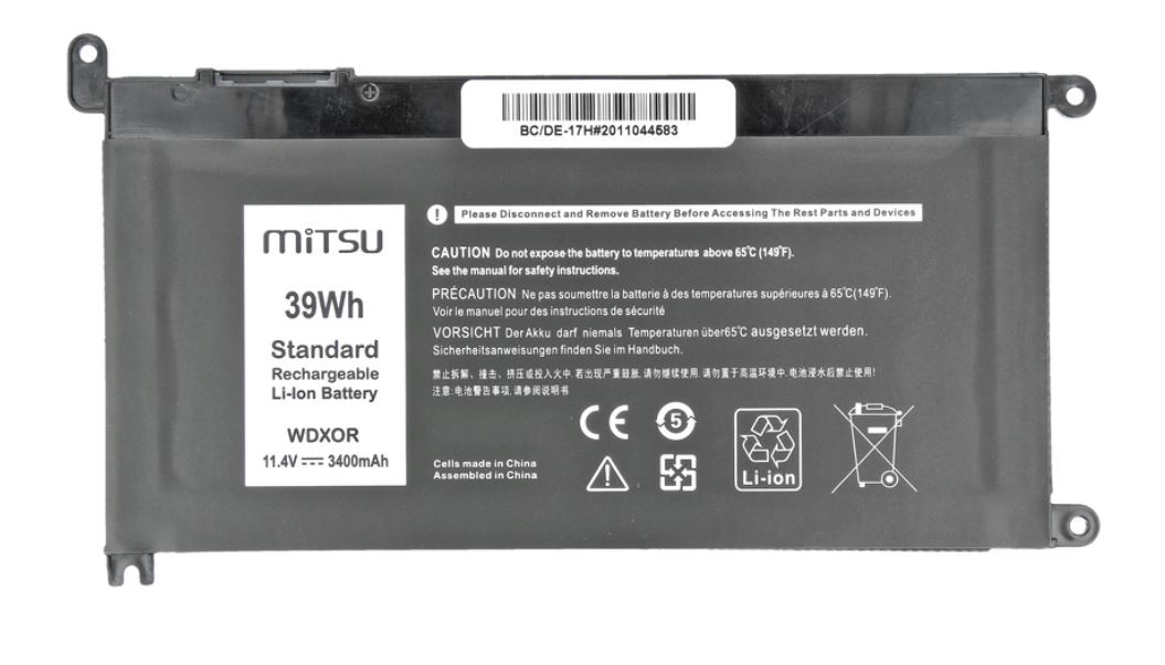 Battery for DELL Vostro 14 (5468), Inspiron 15 (5568), 3400 mAh (39Wh), 11.4 Volt - Image 3