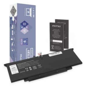 Battery for JHT2H do Dell Latitude 7410 2-in-1 7310 2-in-1 P33S P34S 6800 mAh (52 Wh) 7.7V