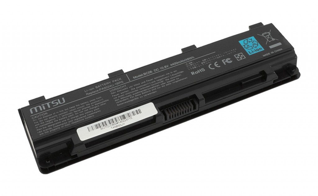 Battery for Toshiba C850, L800, S855 4400 mAh (49 Wh) 10.8 - 11.1 Volt - Image 4