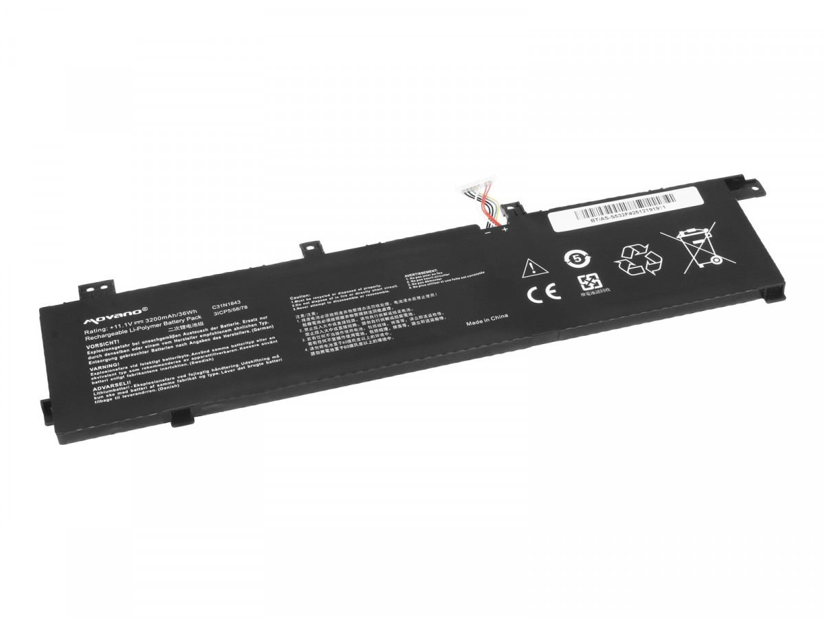 Battery C31N1843 for Asus VivoBook S432F S432FA S432FL S532F S532FA S532FL - 3200 mAh (36 Wh) - Image 2