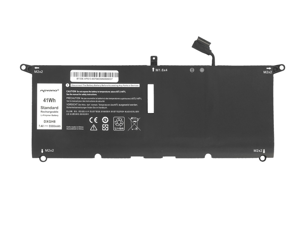 Bateria DXGH8 G8VCF do Dell XPS 13 9370 9380 - 5500 mAh (41 Wh) - Image 5