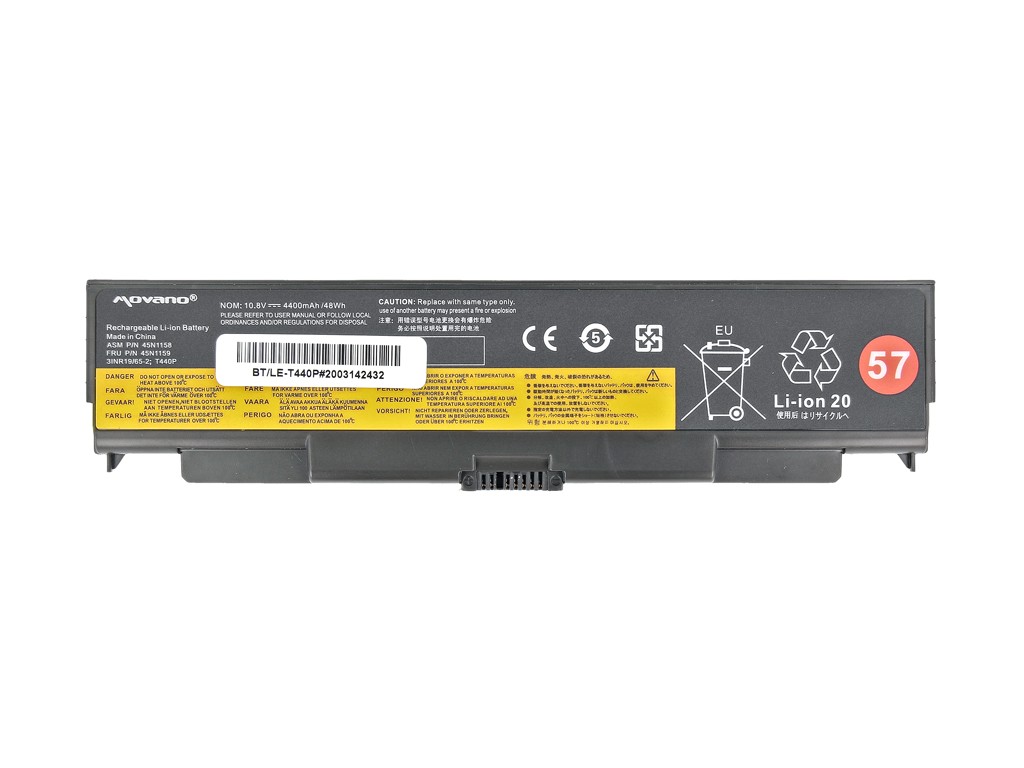 Battery 45N1153 for Lenovo ThinkPad W540 L540 T440P - 4400 mAh (48 Wh) - Image 5