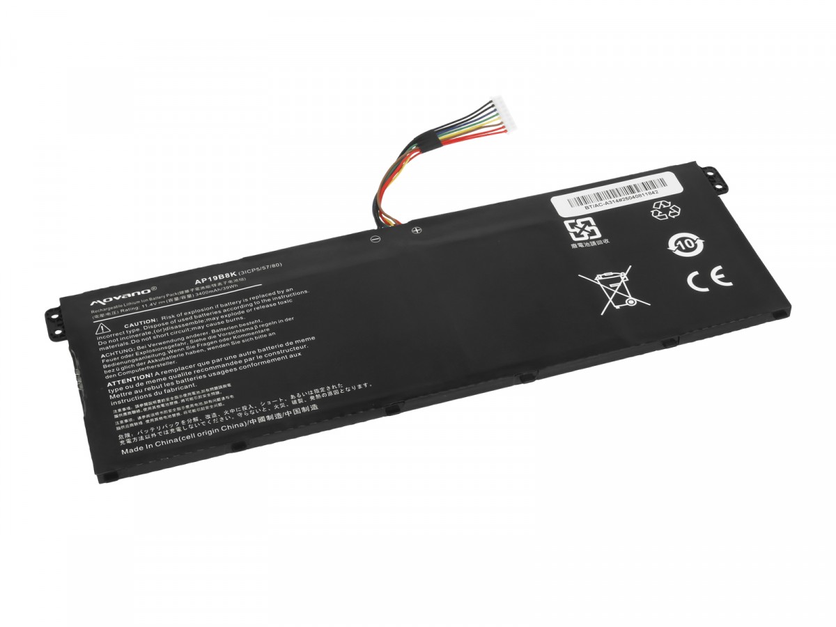 Battery AP19B8K for Acer Aspire 3 A314-22 A315-56 A315-57 A315-58 A317 - 3400 mAh (39 Wh) - Image 2