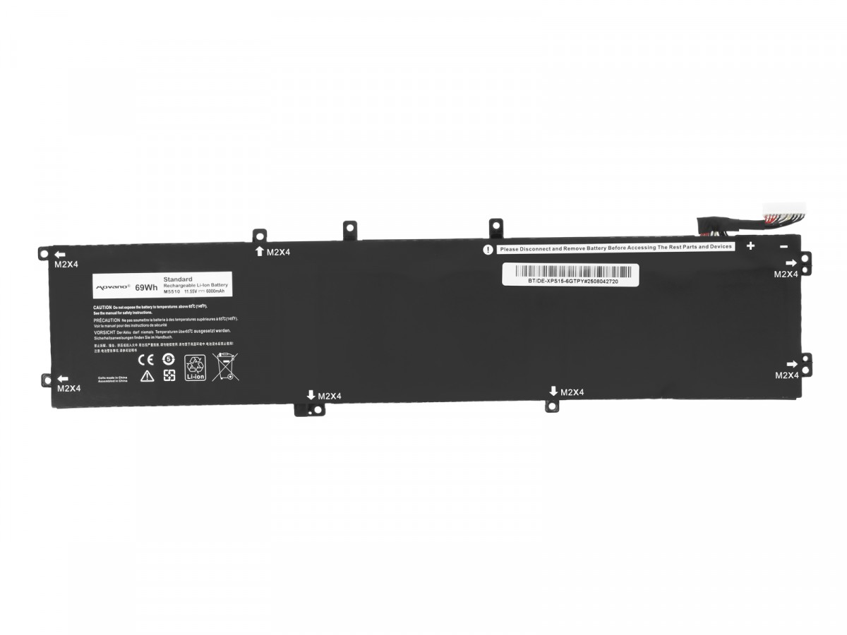 Battery 6GTPY for Dell XPS 15 9550 - 6000 mAh (69 Wh) - Image 5