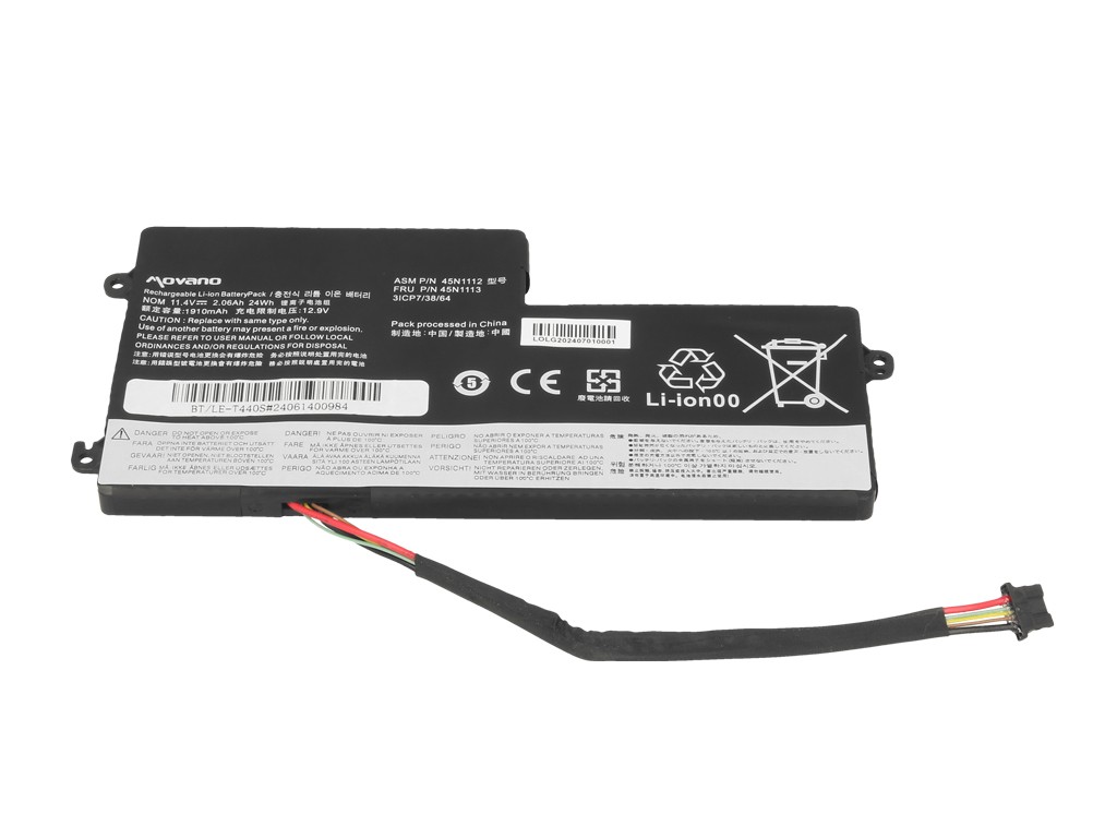 Battery 45N1108 for Lenovo ThinkPad T440 T440S X240 - 2060 mAh (24 Wh) - Image 3