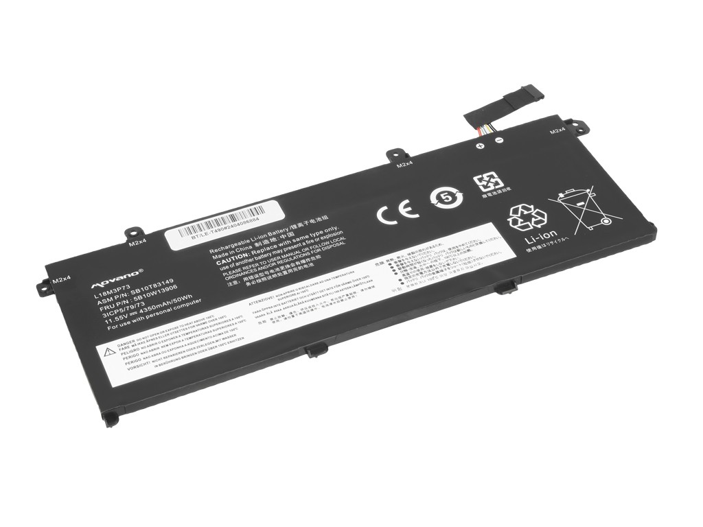 Battery L18M3P73 for Lenovo ThinkPad T490 T495 P43s P14s - 4350 mAh (50 Wh) - Image 2