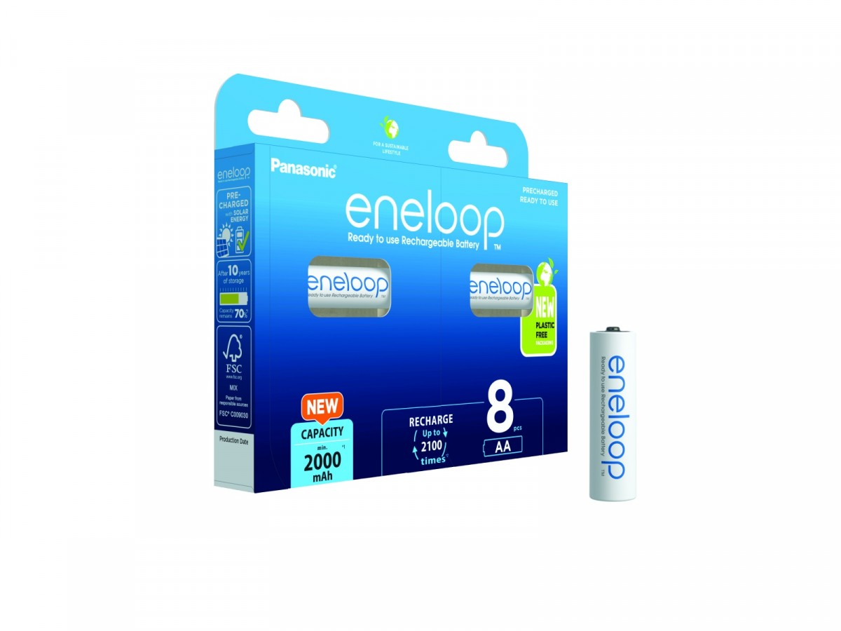 Eneloop Aku. AA 2000 mAh 8 pcs BK-3MCDE/8BE