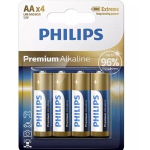 Premium Alkaline Batteries AA x4