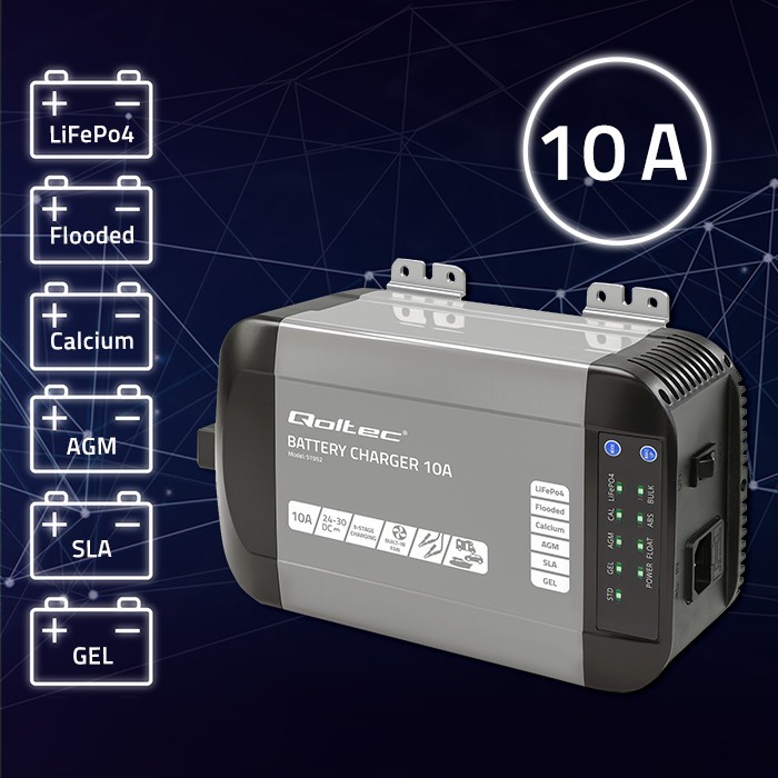 Charger for LiFePO4 AGM GEL SLA batteries 10A - Image 2