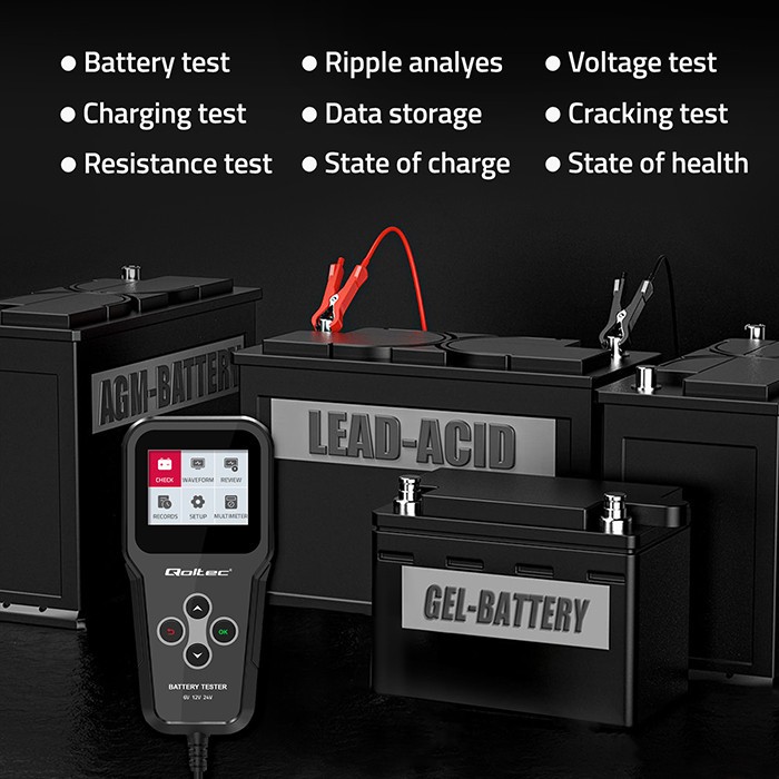 Digital battery analyzer tester 3in1 with LCD 6V - Image 7