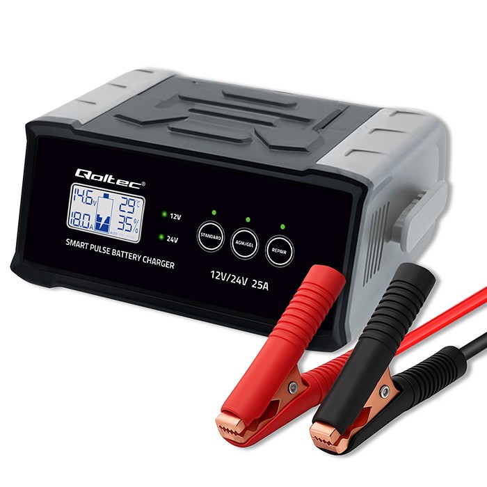 Charger 12V 24V 25A AGM GEL SLA battery LCD - Image 10
