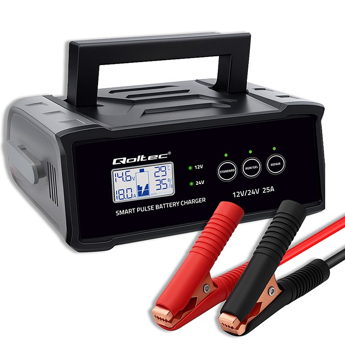 Charger 12V 24V 25A AGM GEL SLA battery LCD - Image 8