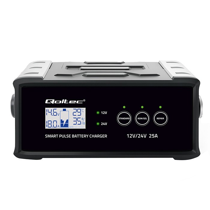 Charger 12V 24V 25A AGM GEL SLA battery LCD - Image 9