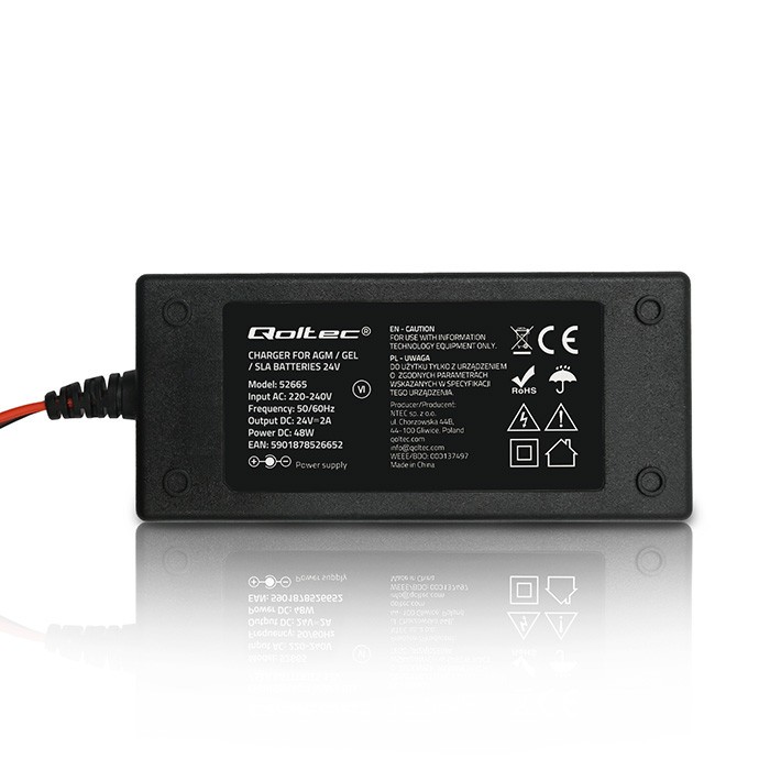 Charger for AGM GEL STD batteries 24V 2A 48W - Image 6