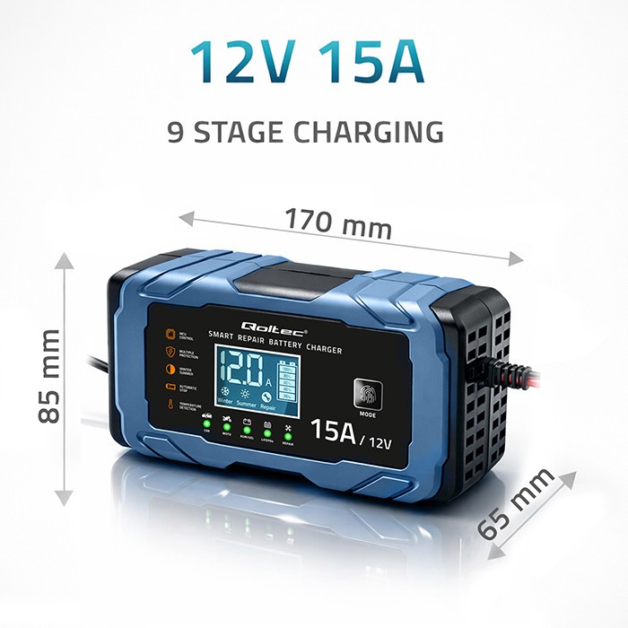 Charger 12V 15A AGM GEL LiFePO4 Rectifier - Image 6