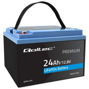 LiFePO4 battery 12.8V, 24Ah, 307.2Wh,BM